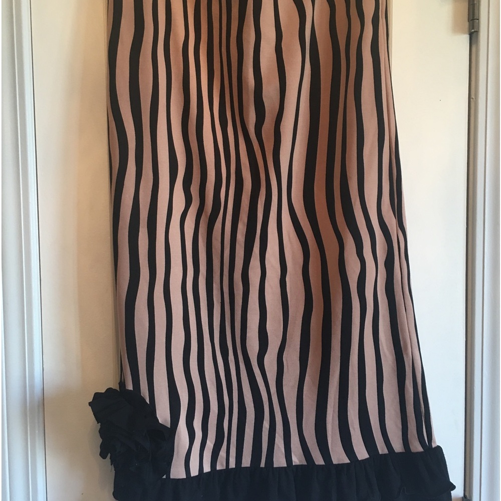 Stripe Skirt with flower